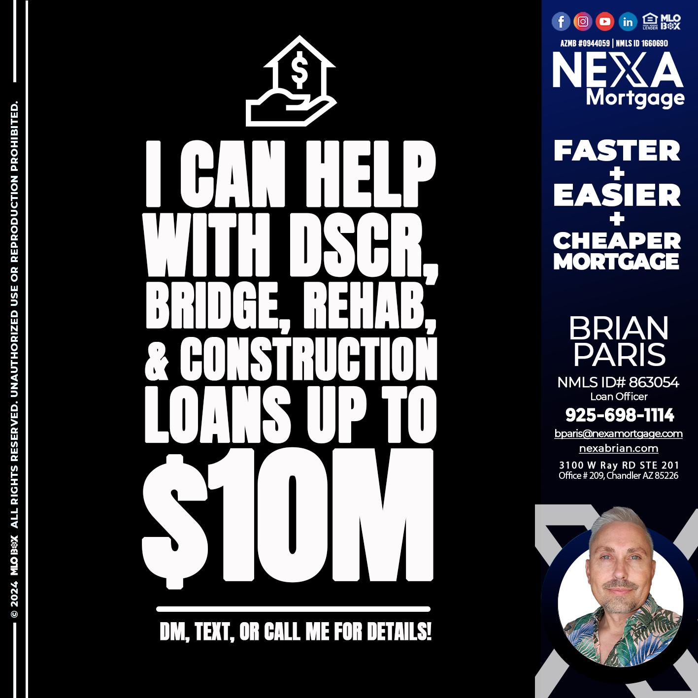 I CAN HELP - Brian Paris -Loan Officer