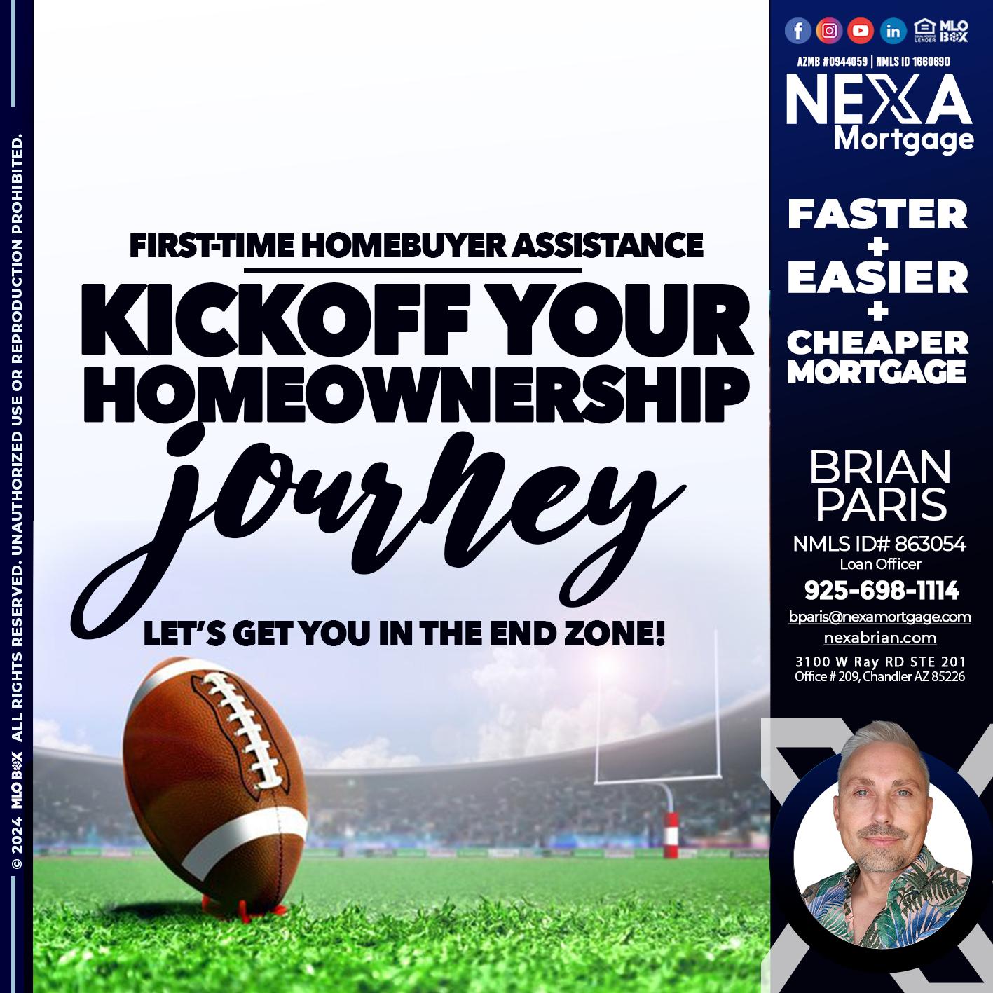 kick off - Brian Paris -Loan Officer