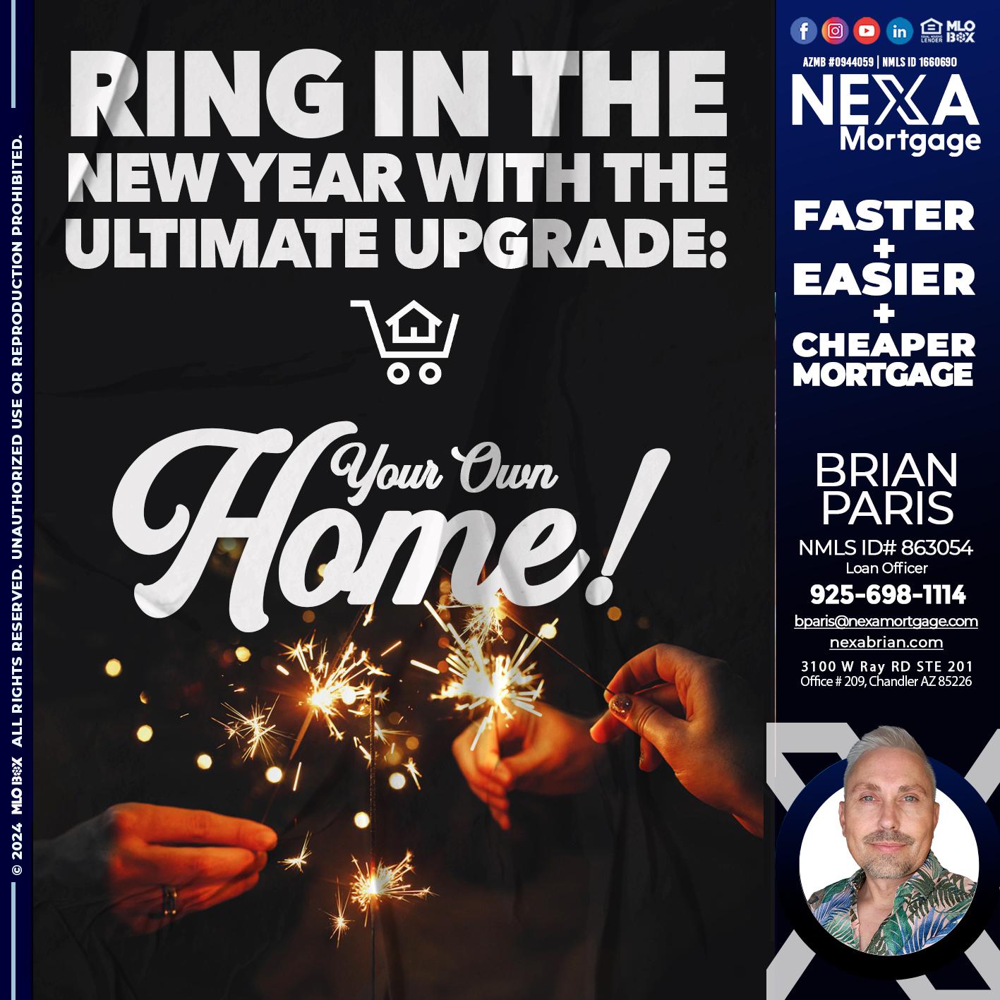 RING IN THE NEW - Brian Paris -Loan Officer
