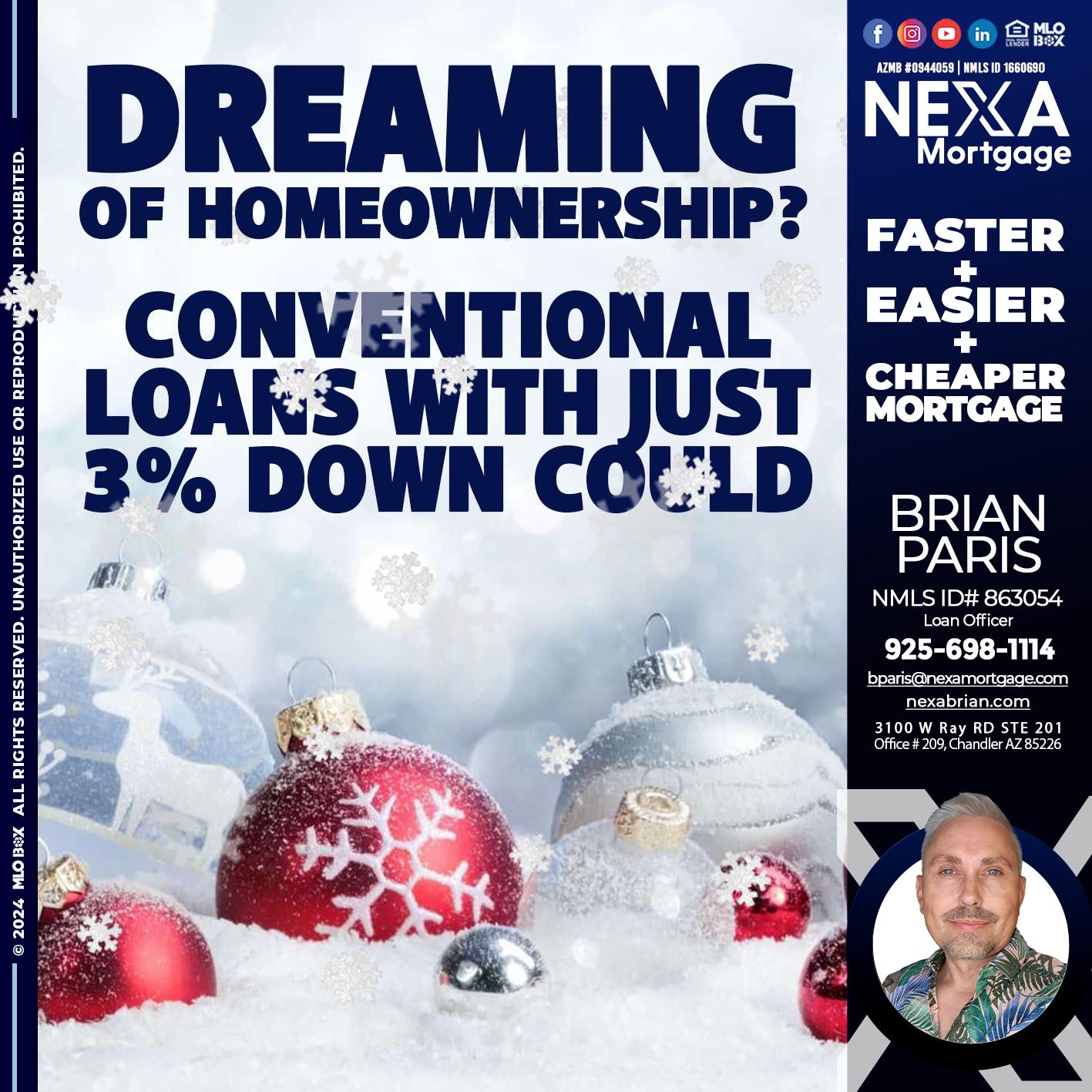 dreaming - Brian Paris -Loan Officer