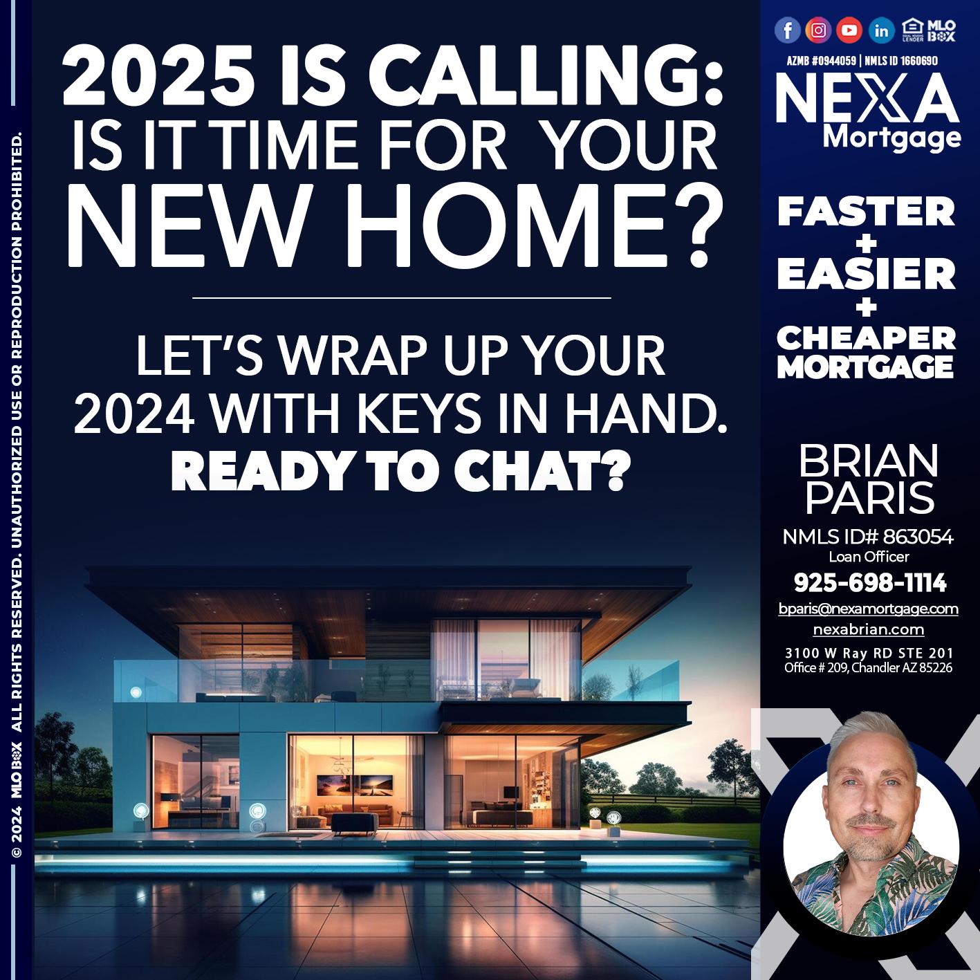 2025 SI CALLING - Brian Paris -Loan Officer