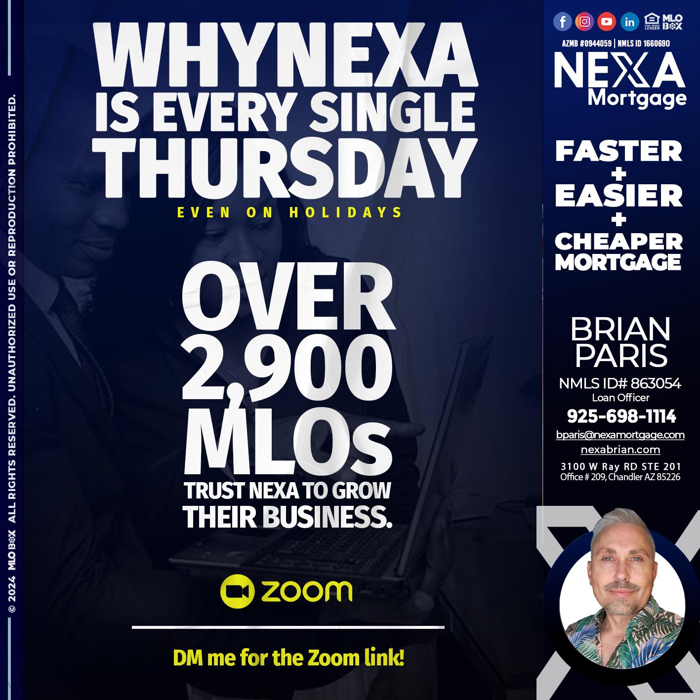 why nexa - Brian Paris -Loan Officer