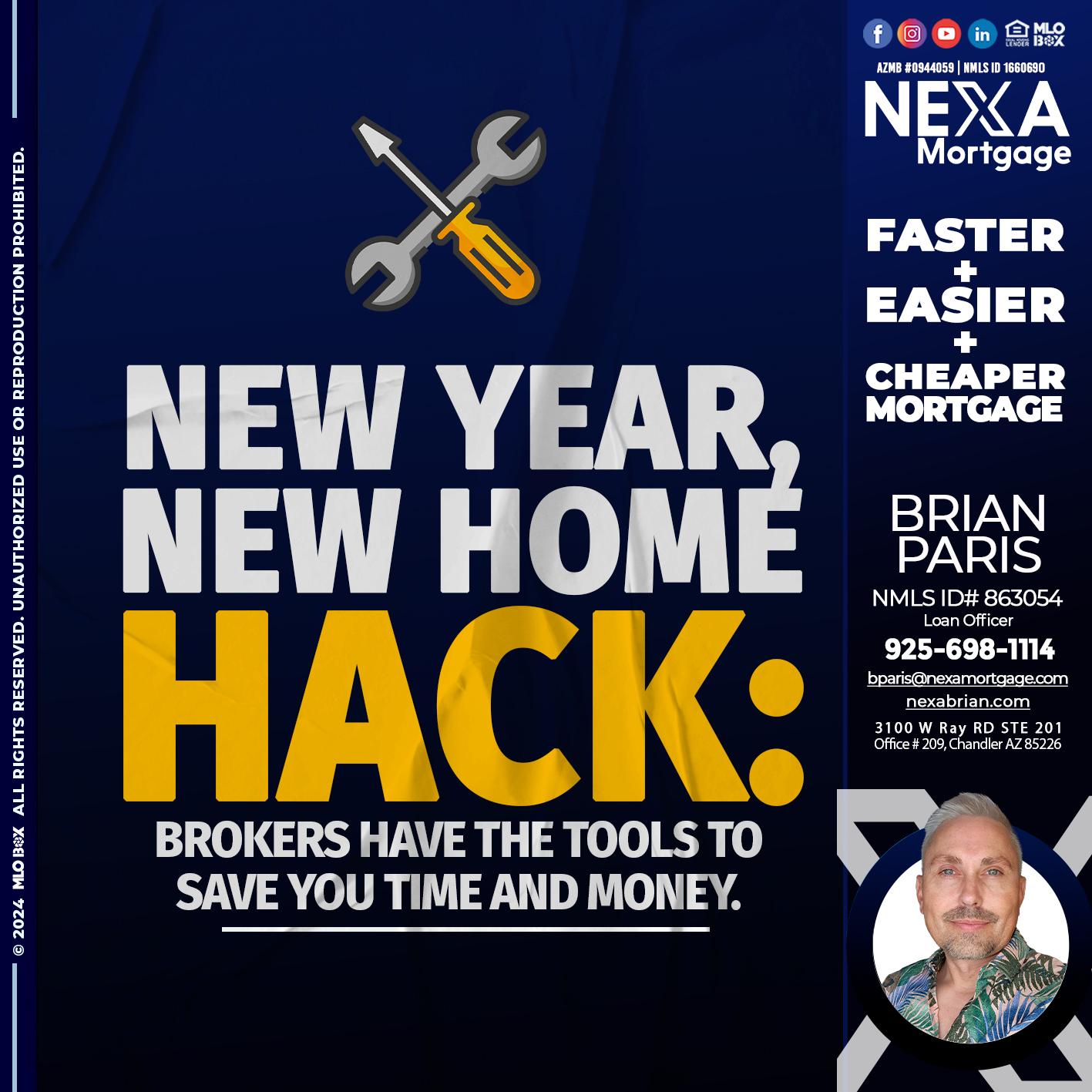new year, new home - Brian Paris -Loan Officer