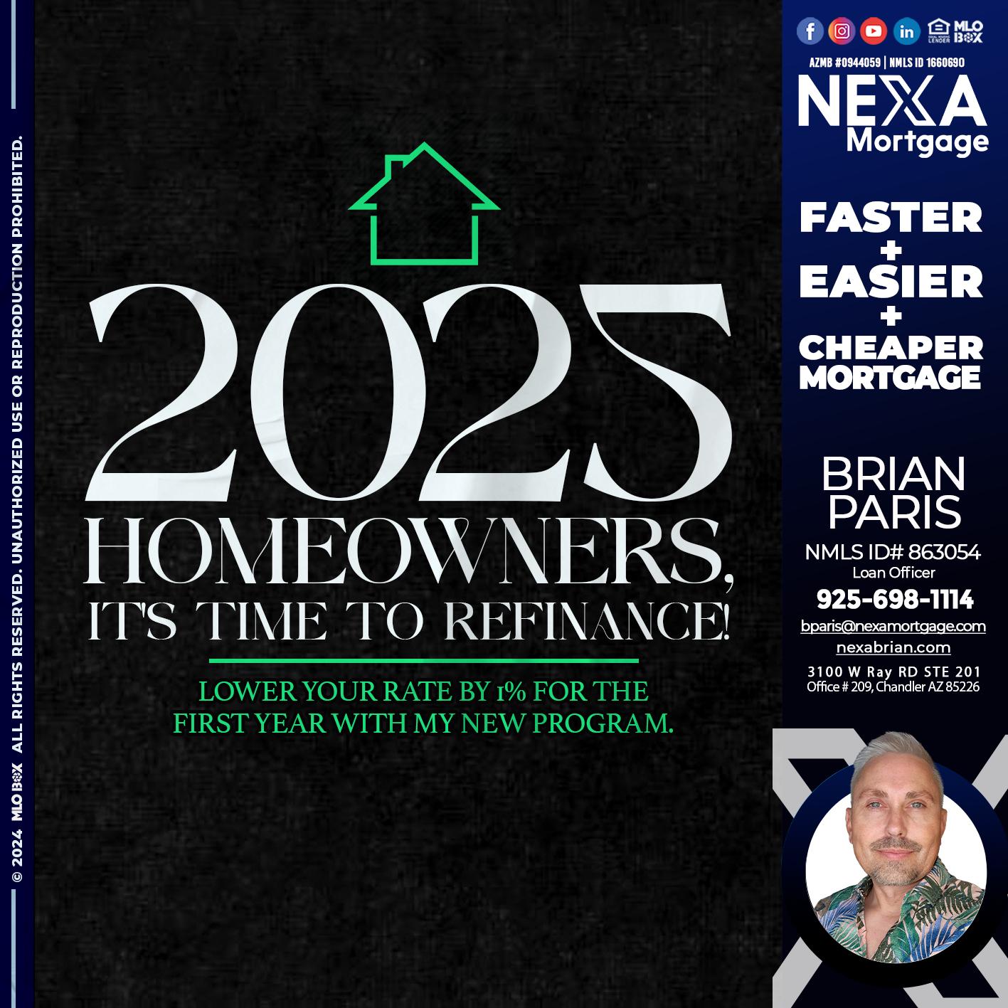 2025 HOMEOWNERSHIP - Brian Paris -Loan Officer