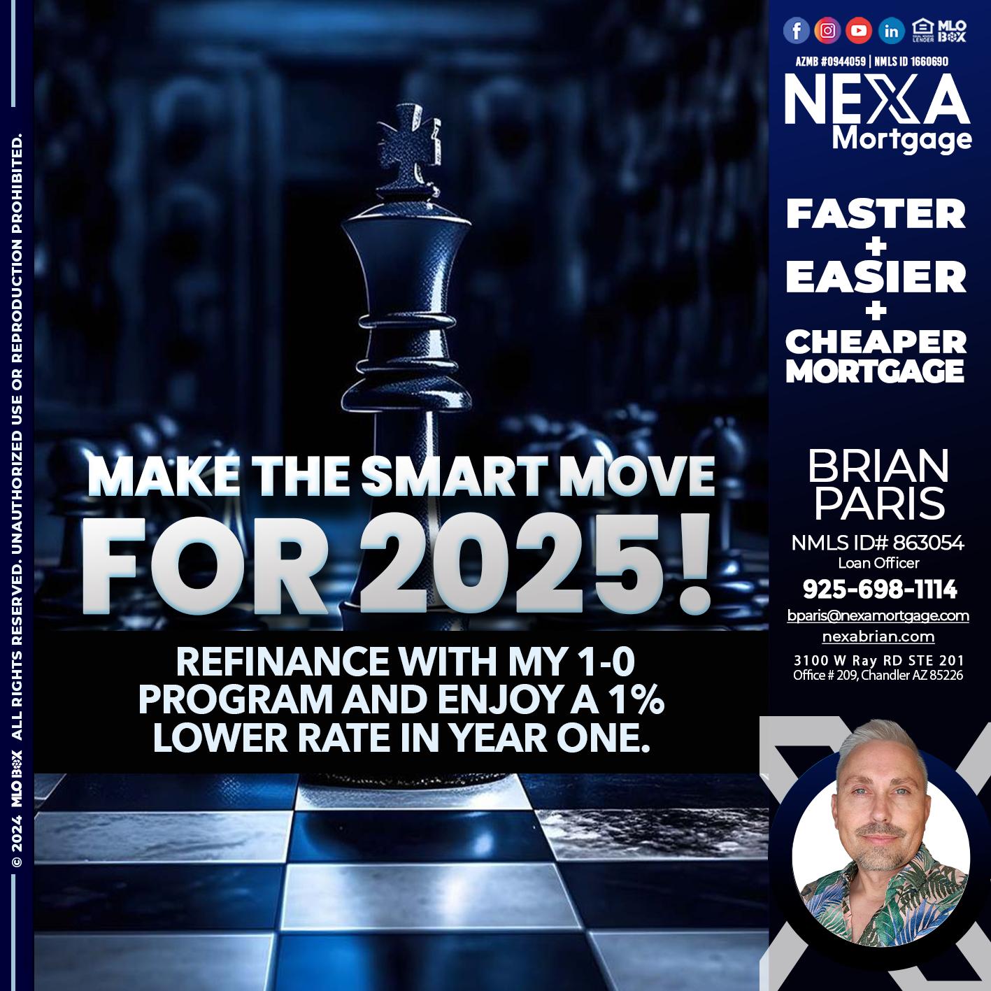 MAKE THE SMART MOVE - Brian Paris -Loan Officer