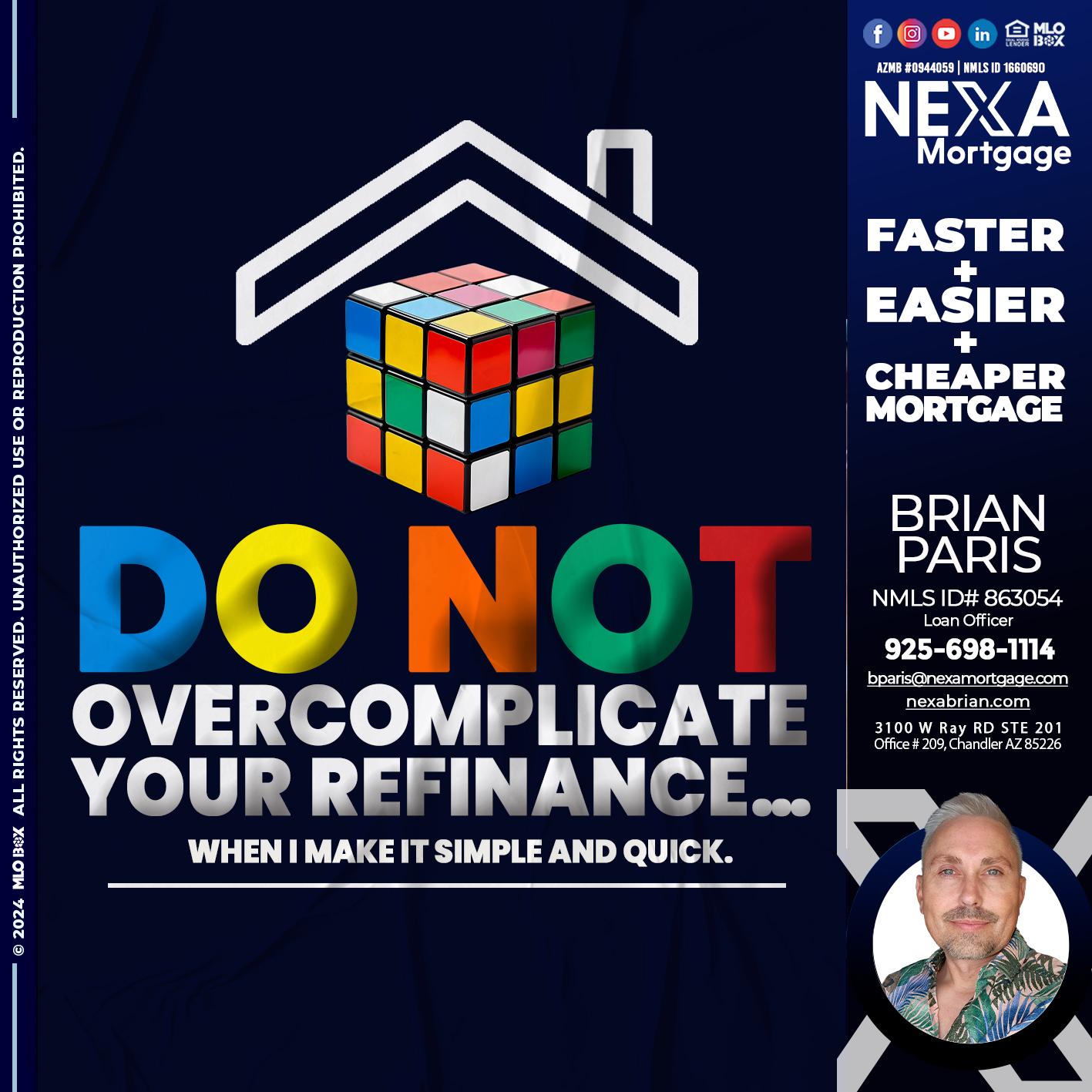 DO NOT - Brian Paris -Loan Officer