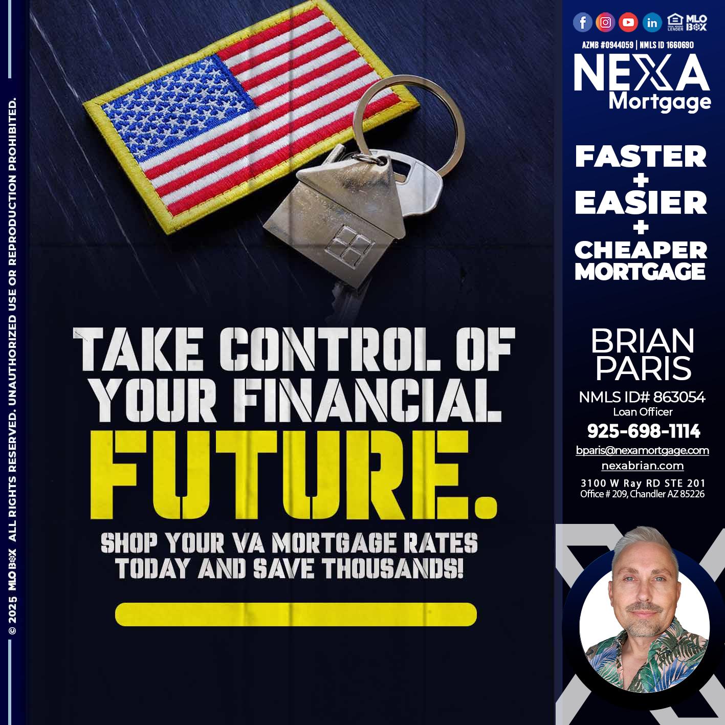 take control - Brian Paris -Loan Officer