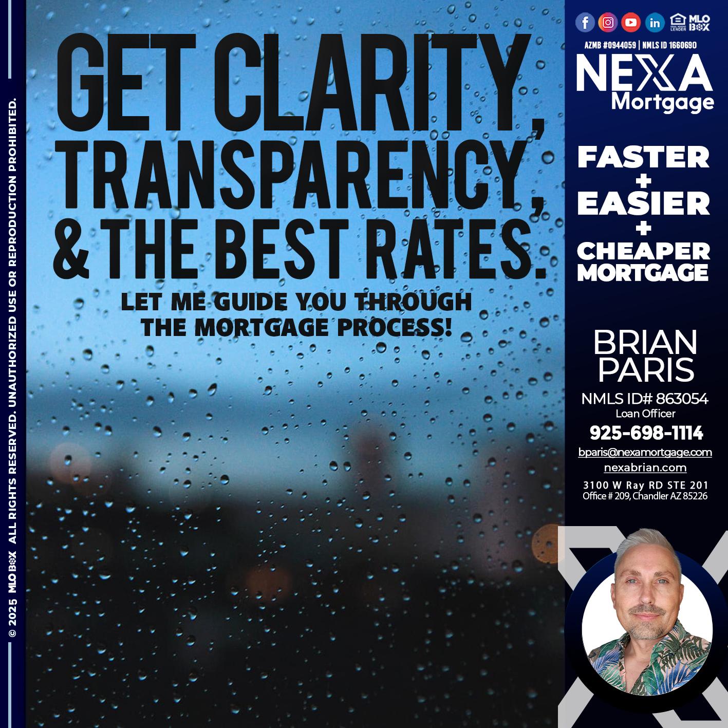 GET CLARITY - Brian Paris -Loan Officer