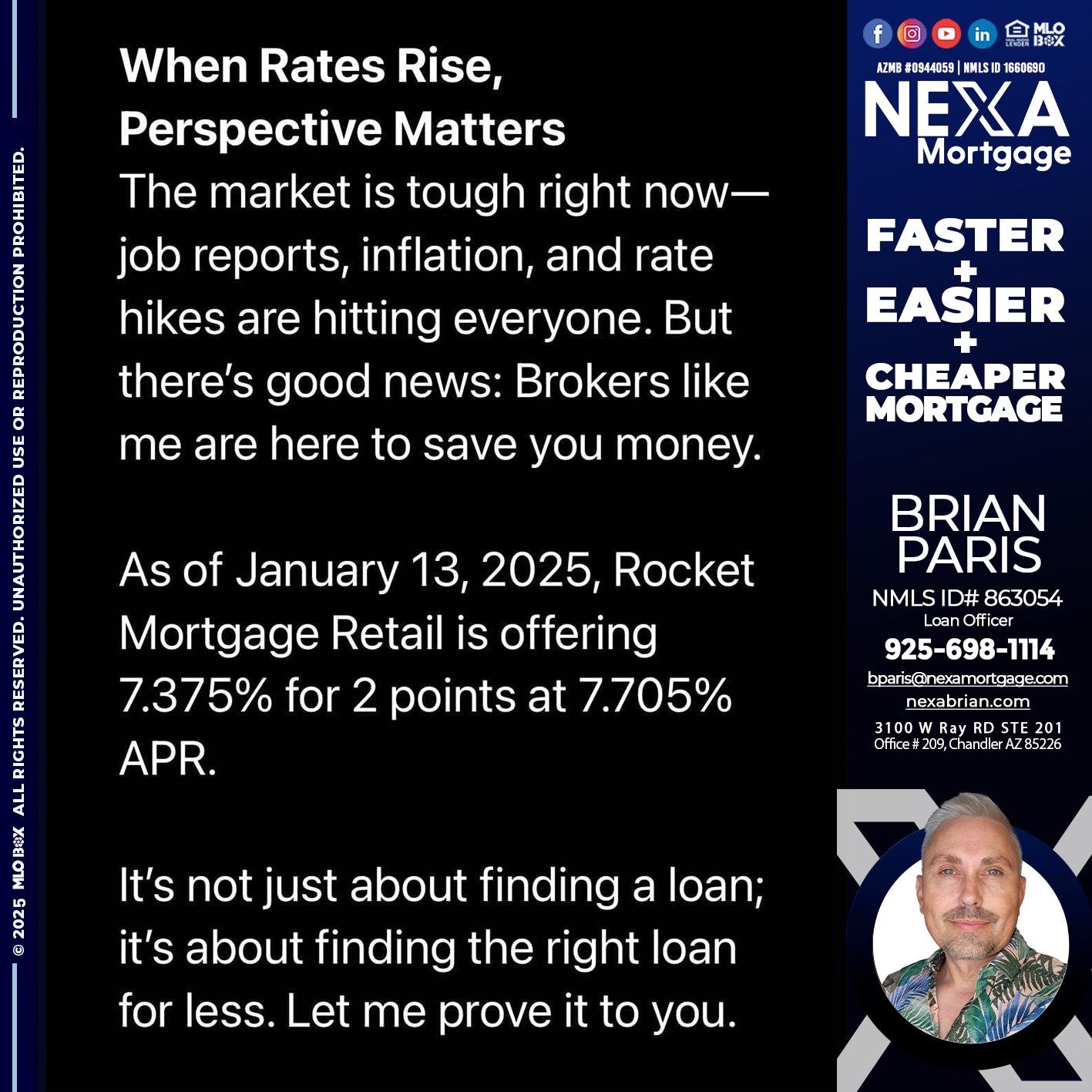 WHEN RATES RISE - Brian Paris -Loan Officer