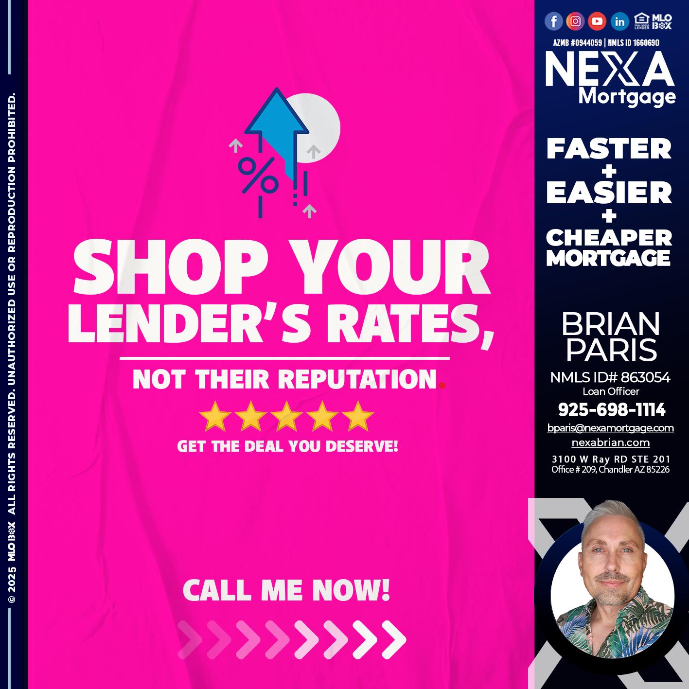 SHOP YOUR - Brian Paris -Loan Officer