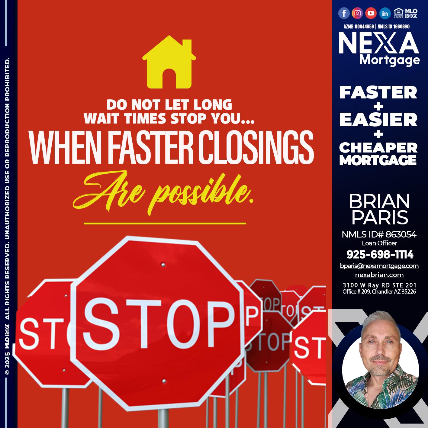 DO NOT LET - Brian Paris -Loan Officer