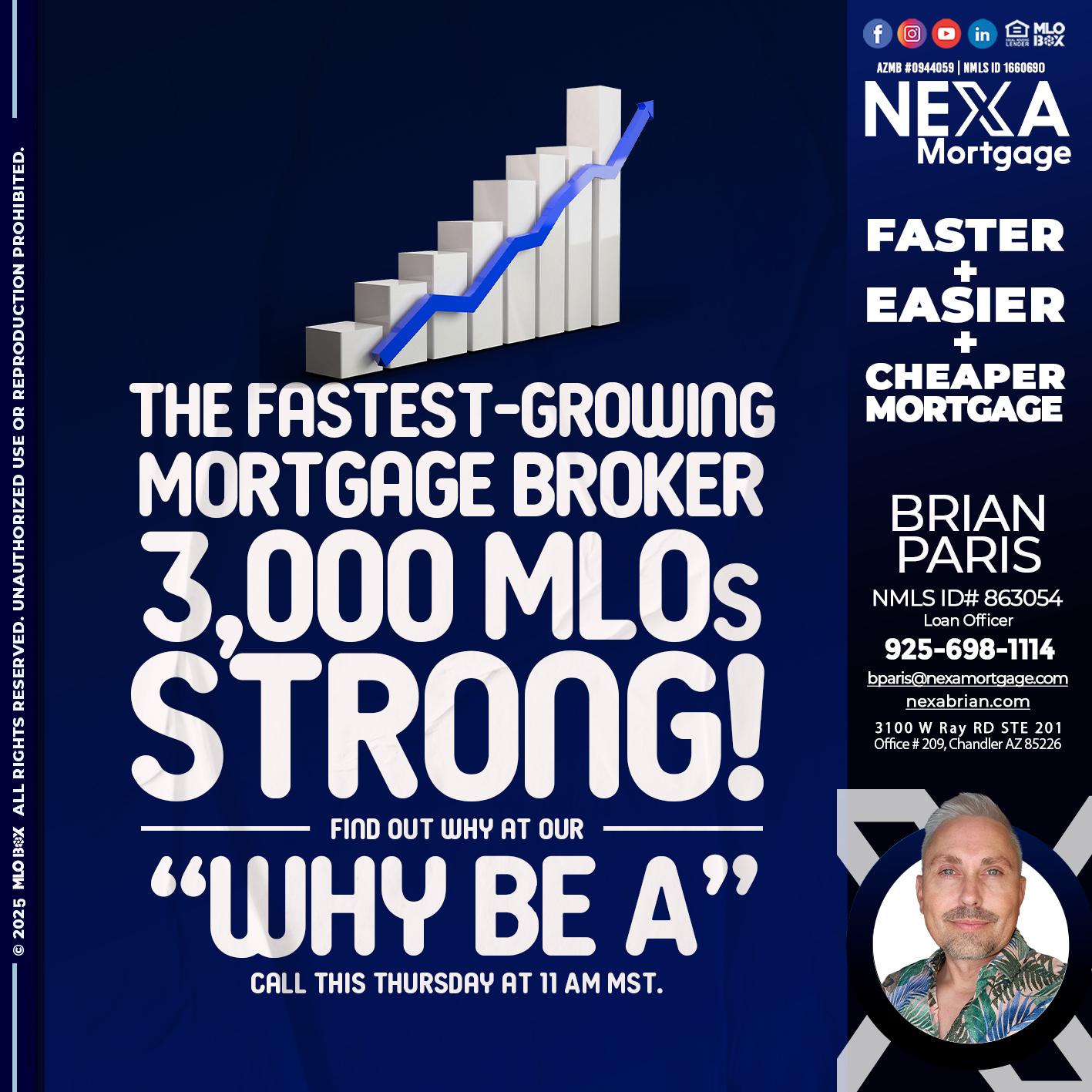 3K MLOs STRONG - Brian Paris -Loan Officer