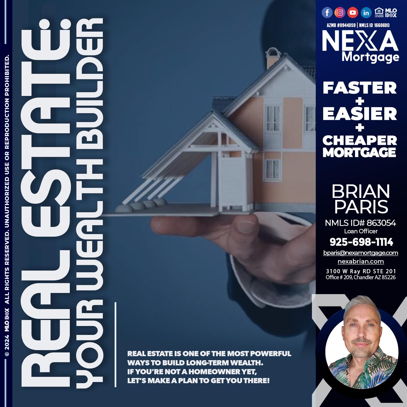 REAL ESTATE FIXED - Brian Paris -Loan Officer