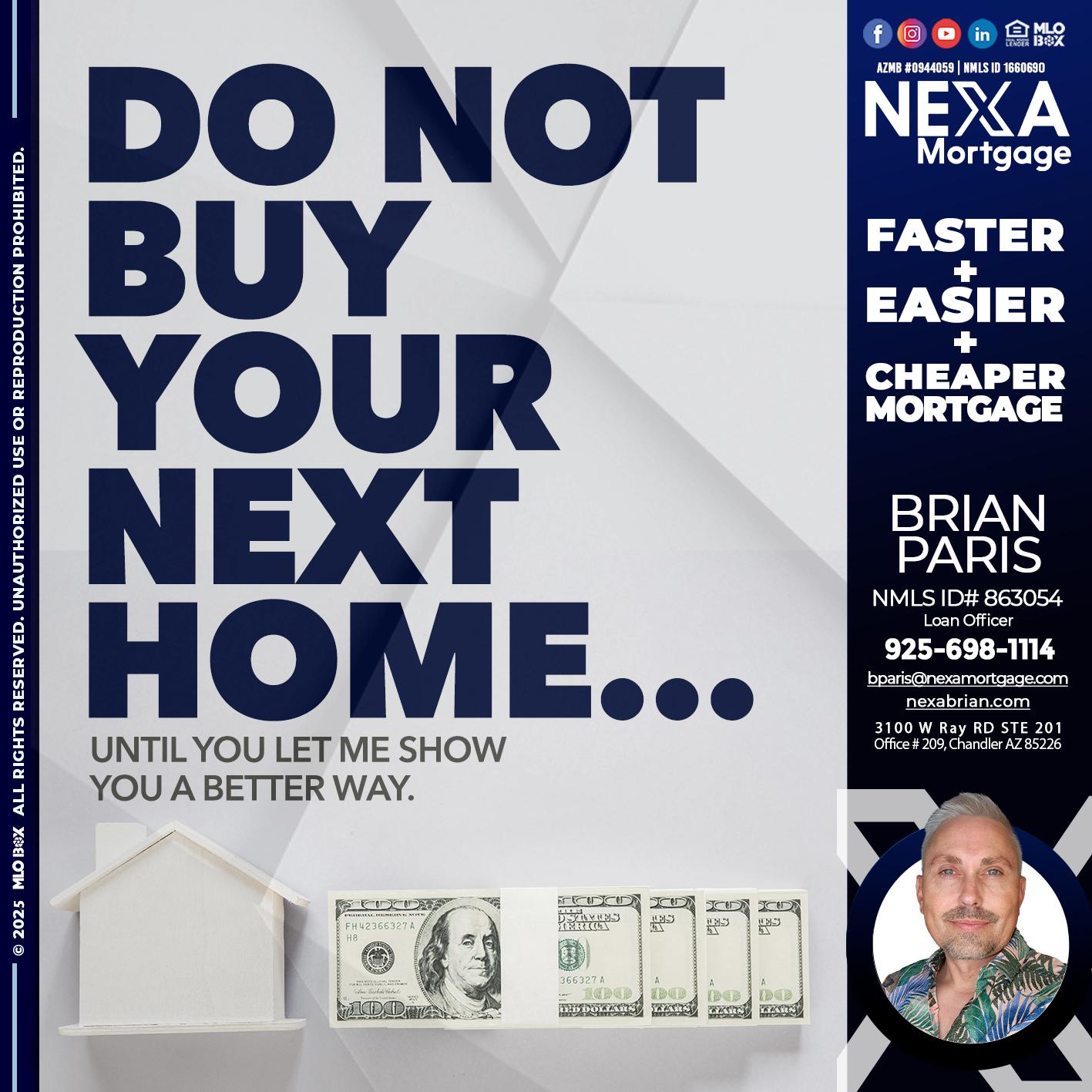 DO NOT BUY - Brian Paris -Loan Officer