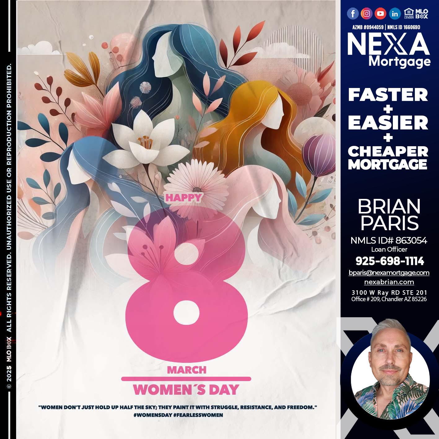 women´s day - Brian Paris -Loan Officer
