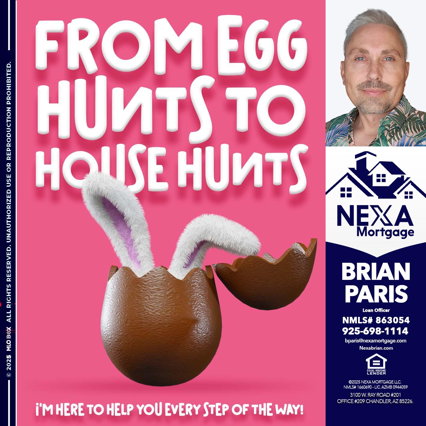 FROM EGG HUNTS - Brian Paris -Loan Officer