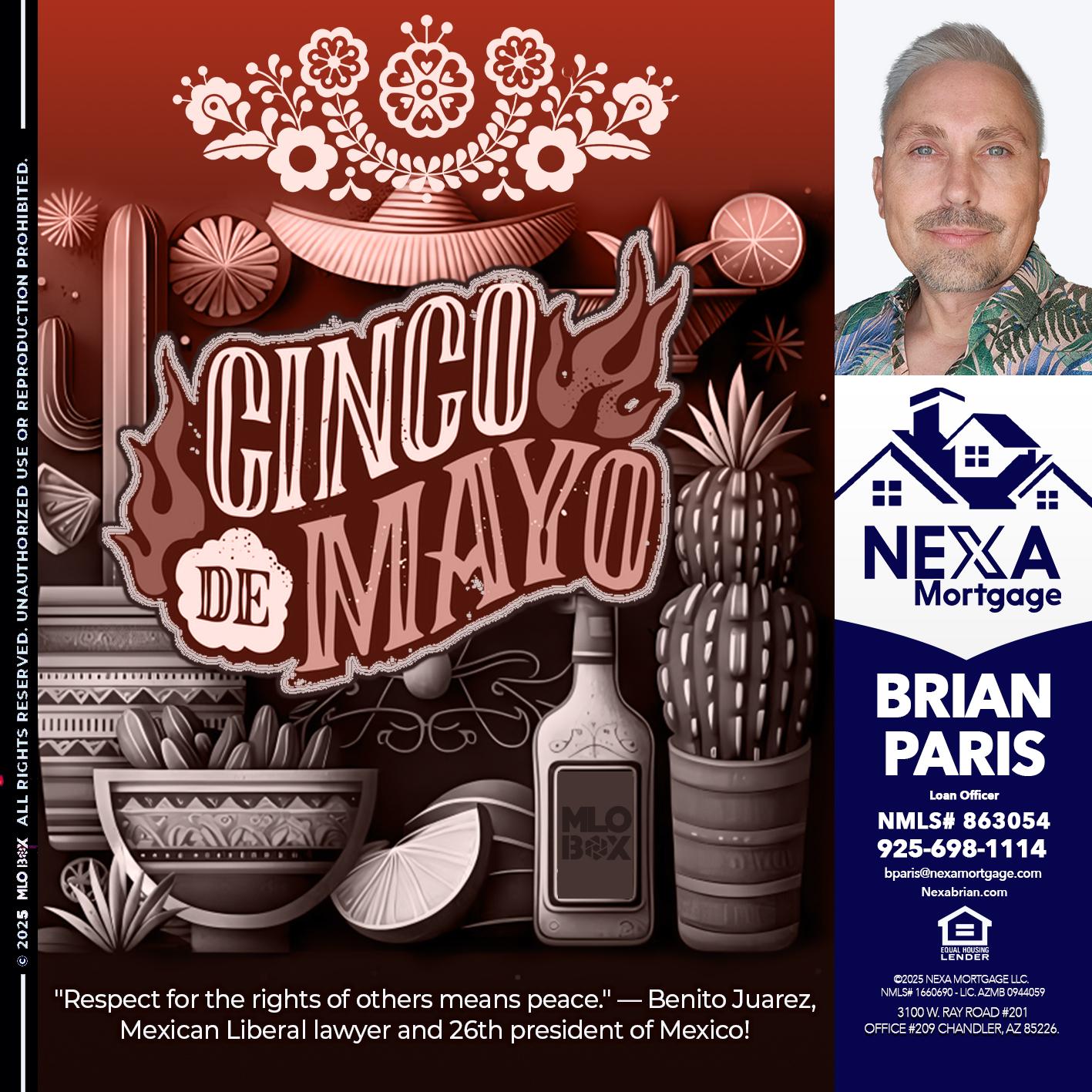 Feliz 5 de Mayo - Brian Paris -Loan Officer