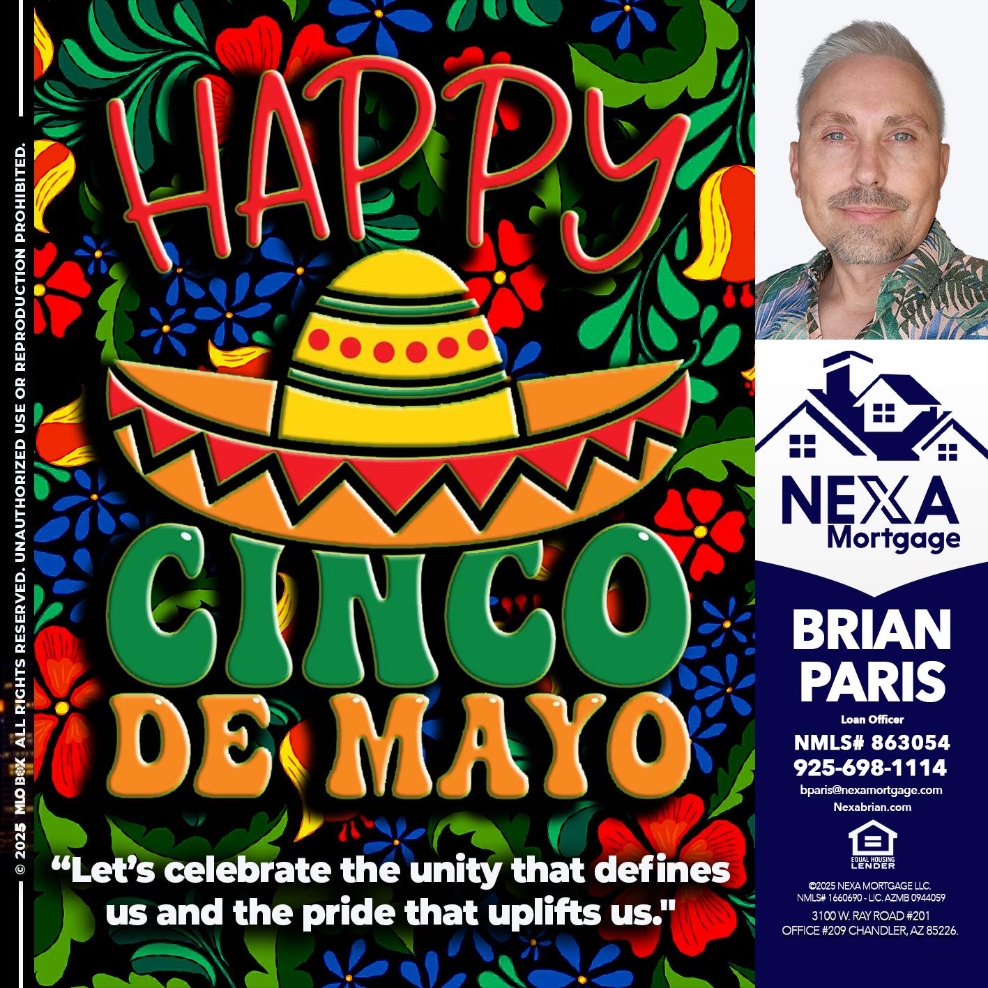 Happy 5 de Mayo - Brian Paris -Loan Officer