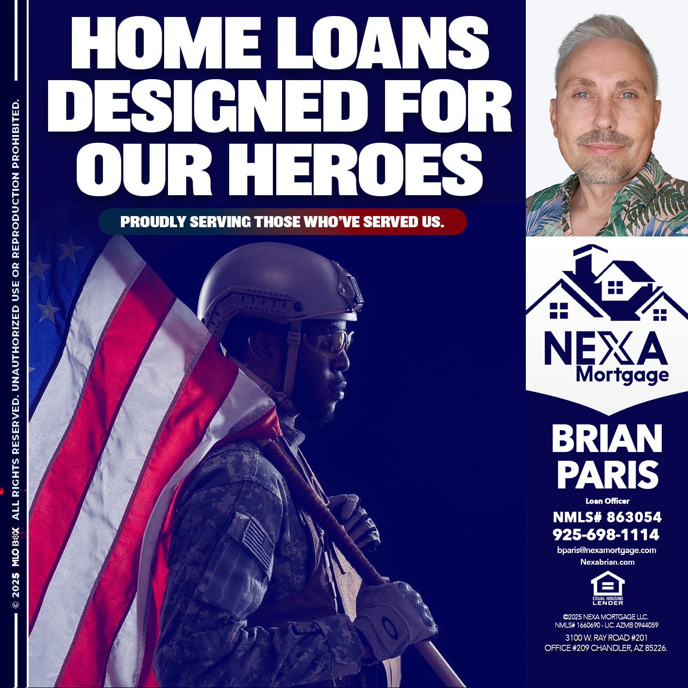 home loans - Brian Paris -Loan Officer