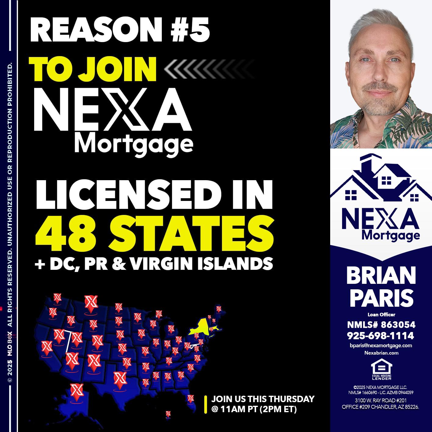 REASON 5 - Brian Paris -Loan Officer