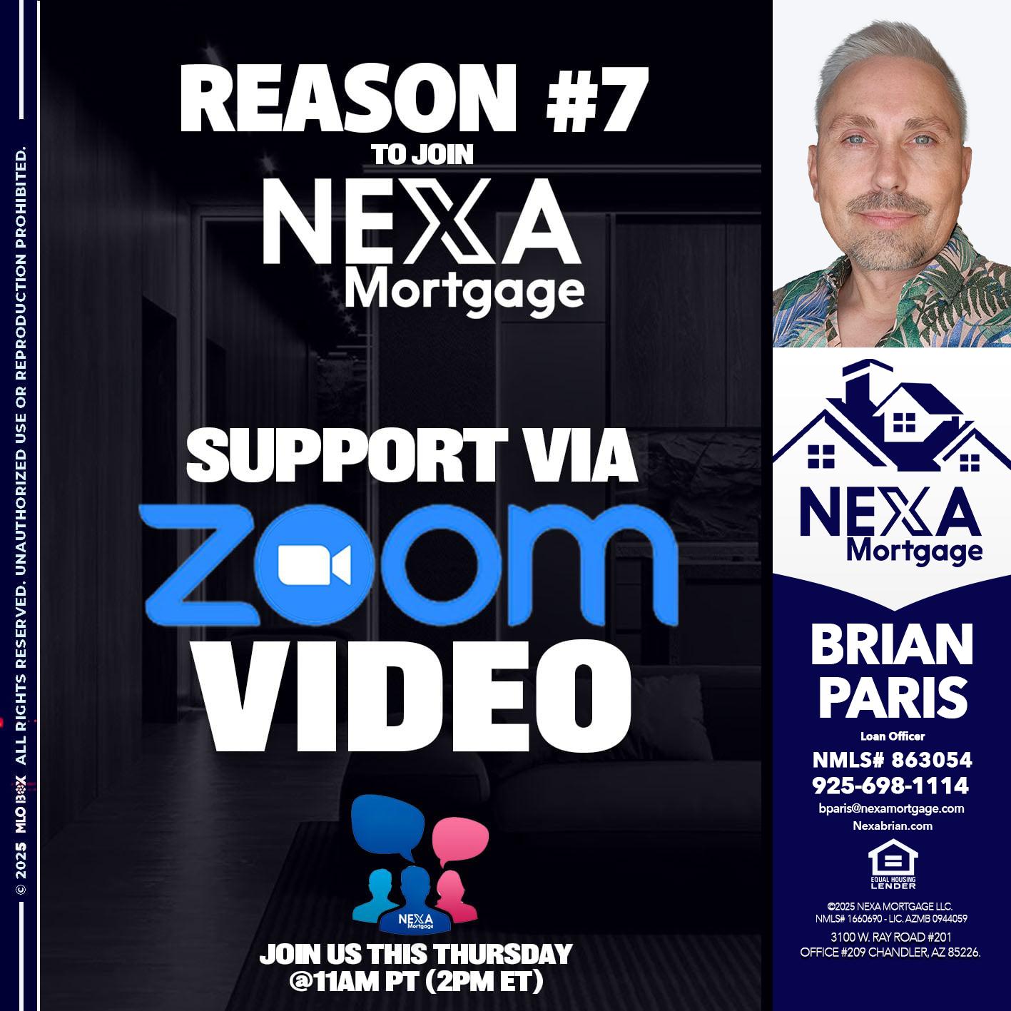 REASON 7 - Brian Paris -Loan Officer