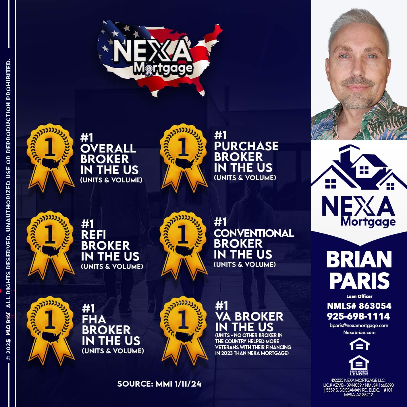 #1 - Brian Paris -Loan Officer