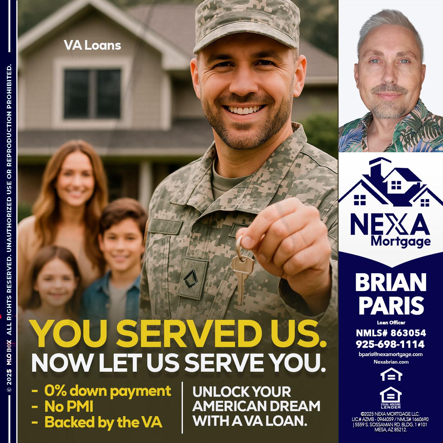 YOU DESERVED - Brian Paris -Loan Officer