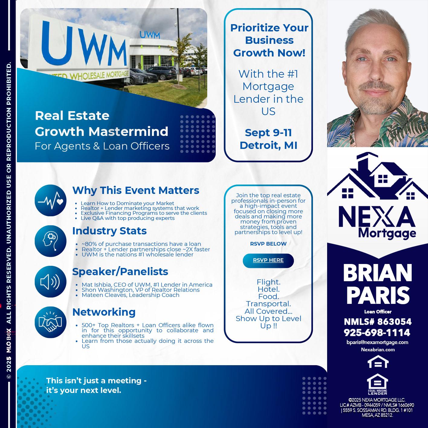 DETROIT TRIP - Brian Paris -Loan Officer