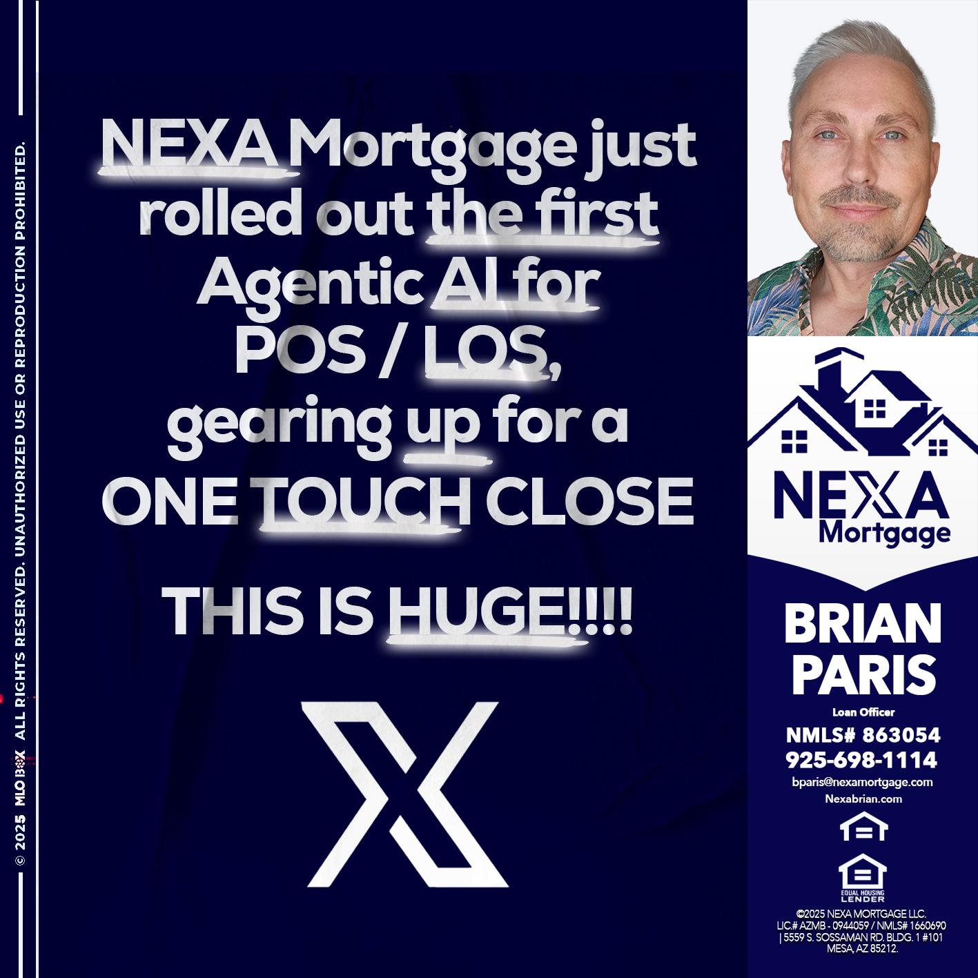 NEXA MORTGAGE - Brian Paris -Loan Officer