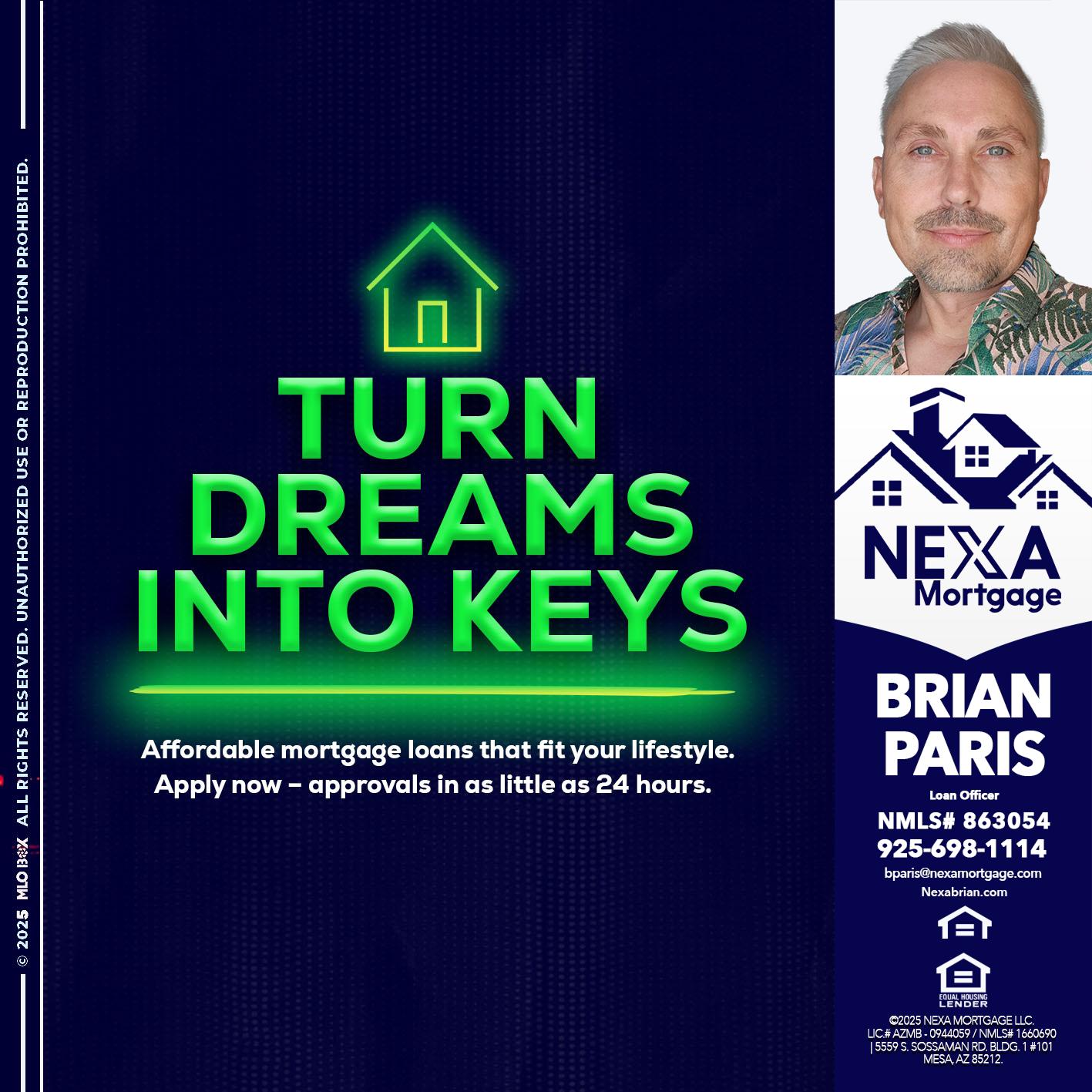 turn dreams - Brian Paris -Loan Officer
