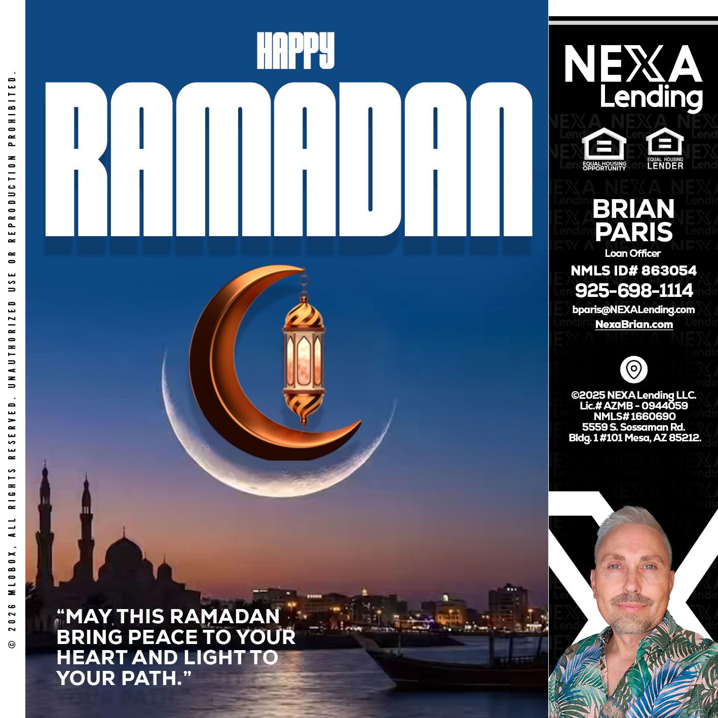 RAMADAN - Brian Paris -Loan Officer