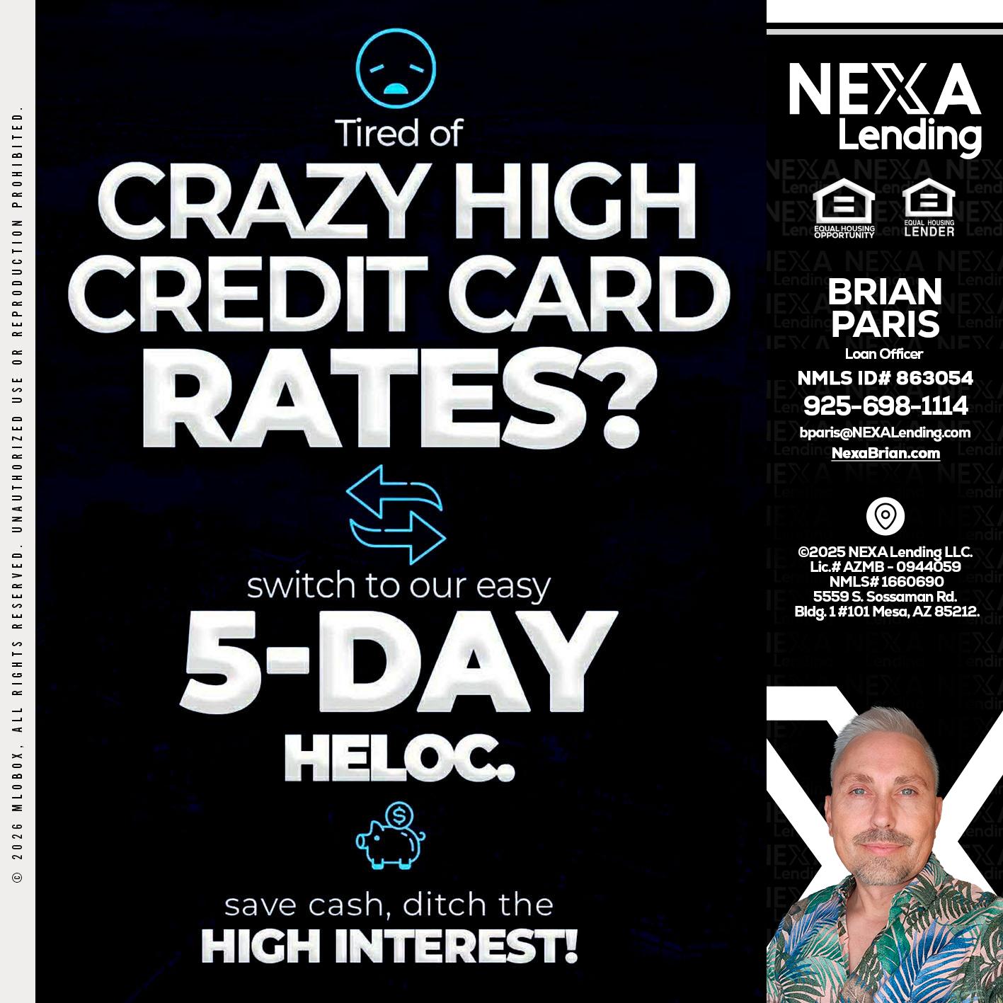 CRAZY HIGH - Brian Paris -Loan Officer
