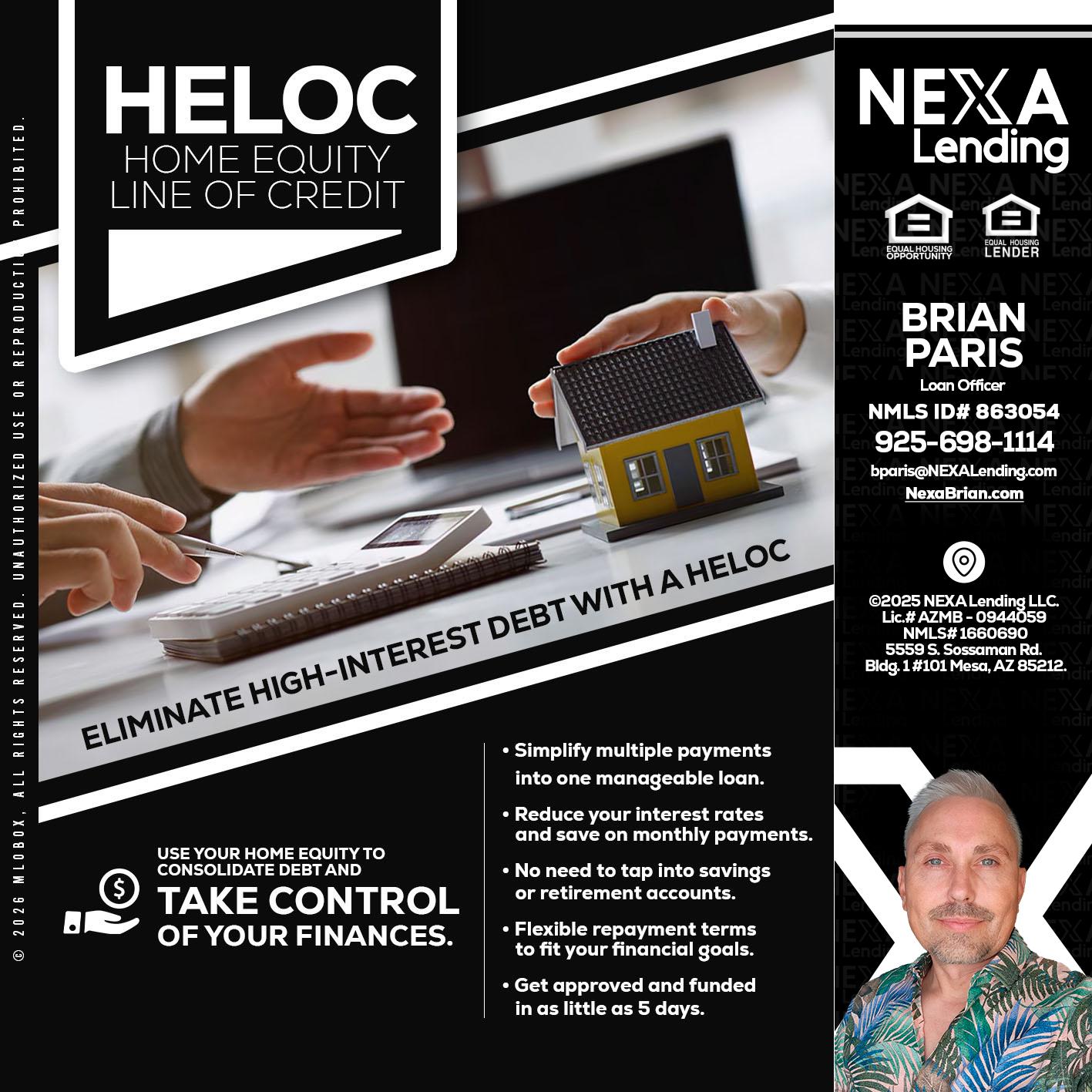 HELOC - Brian Paris -Loan Officer