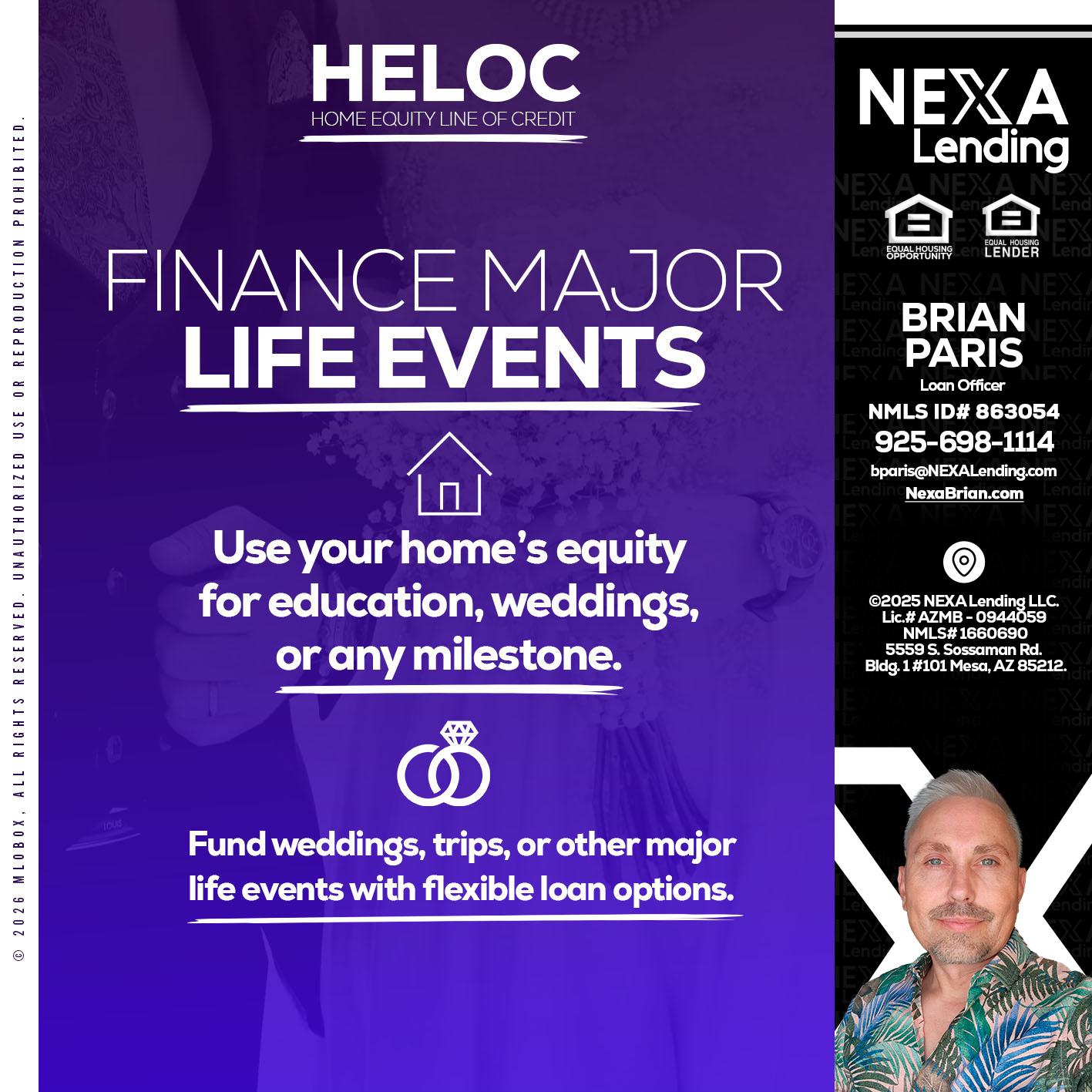 HELOC - Brian Paris -Loan Officer