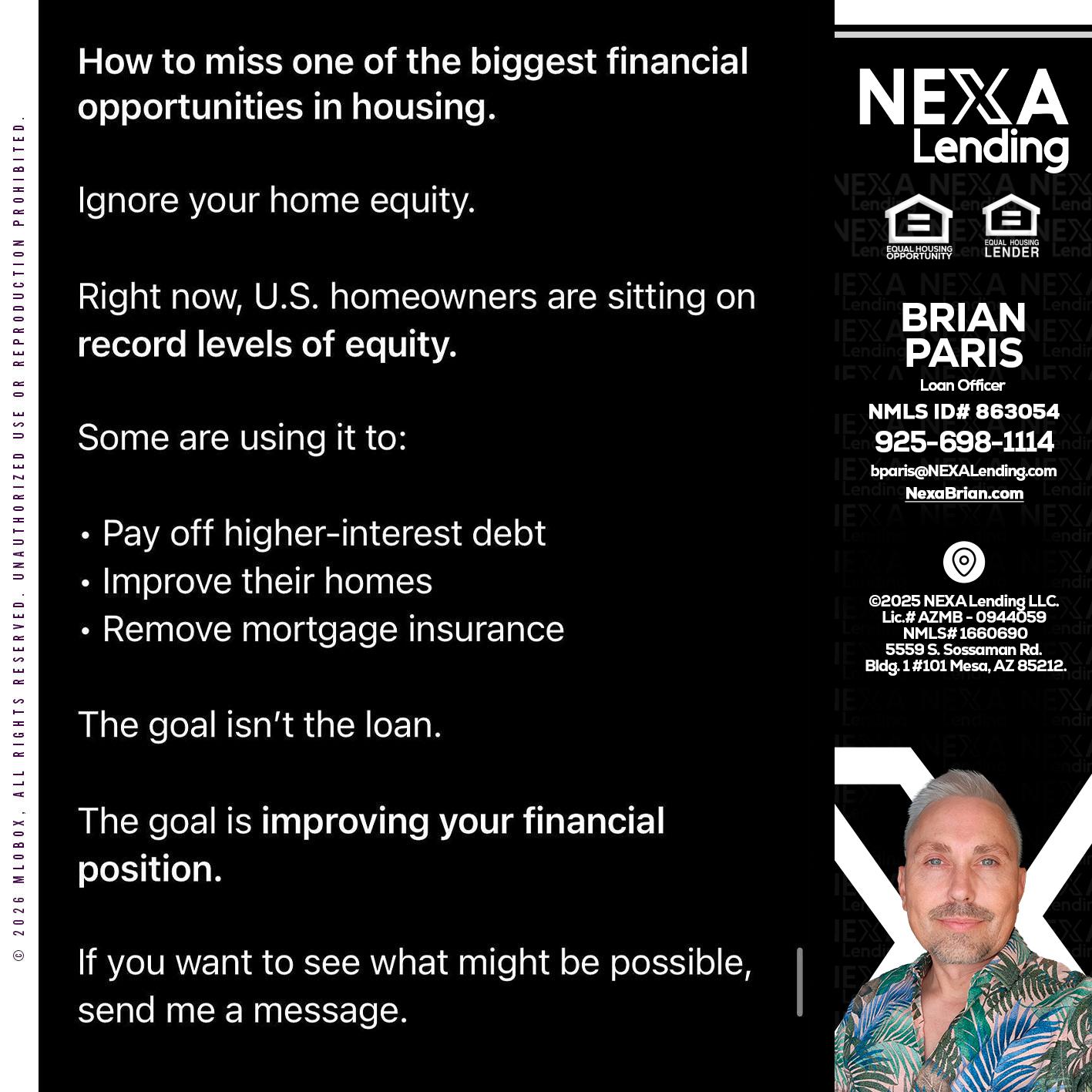 how to miss - Brian Paris -Loan Officer