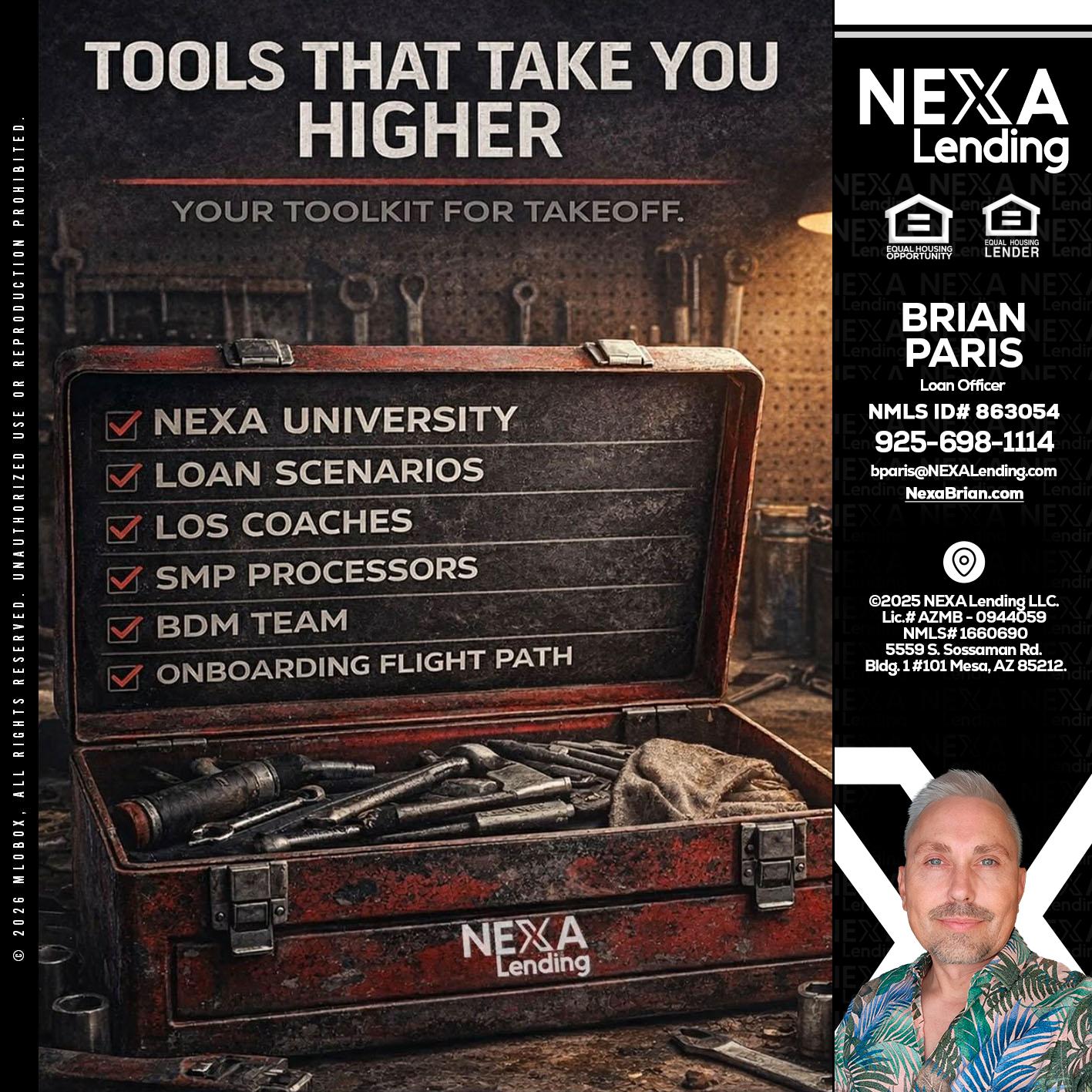 TOOLS THAT - Brian Paris -Loan Officer