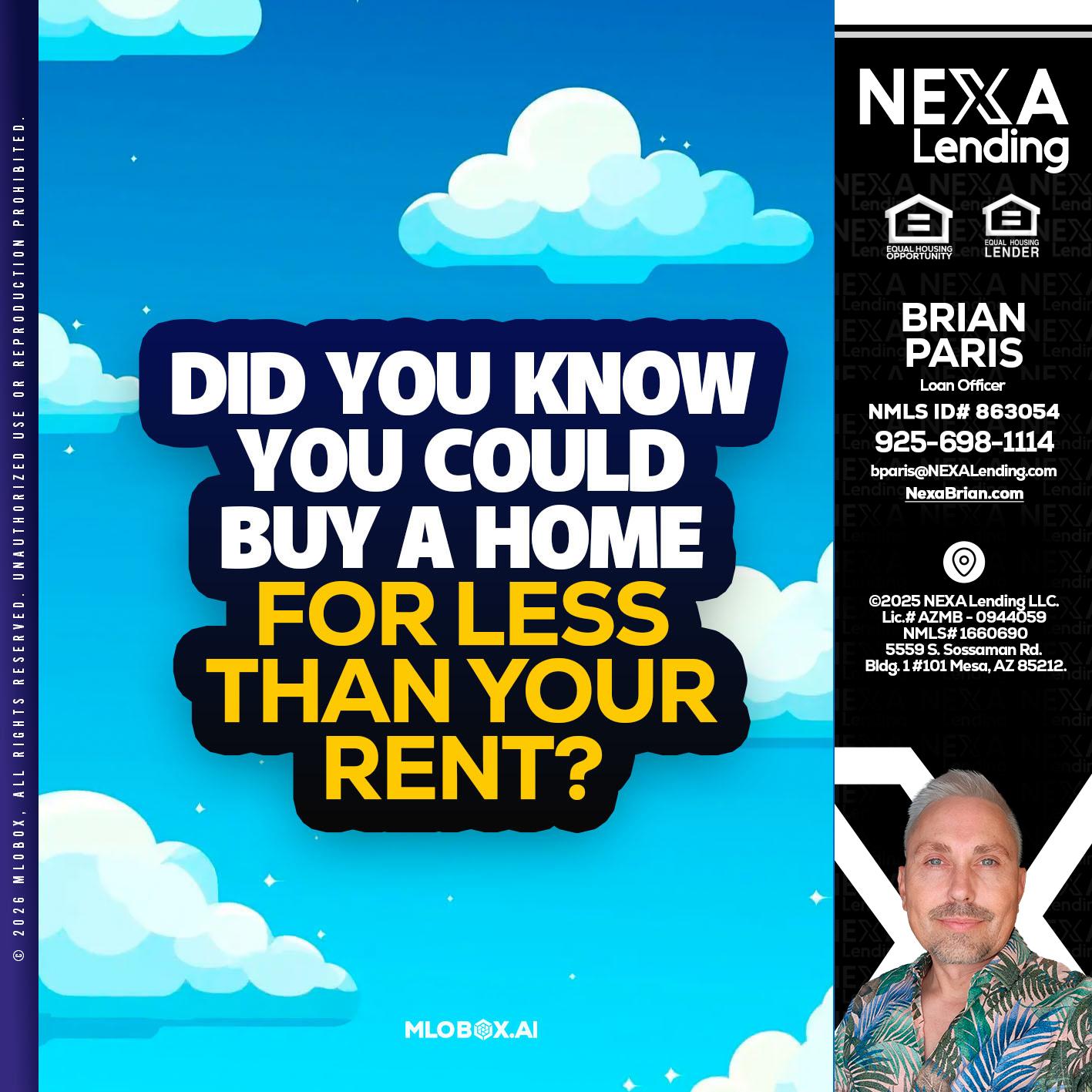 DID YOU KNOW - Brian Paris -Loan Officer