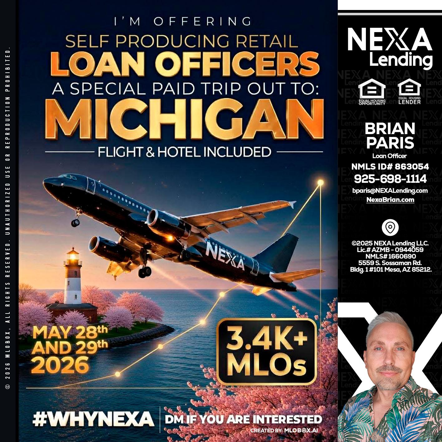 MICHIGAN TRIP - Brian Paris -Loan Officer