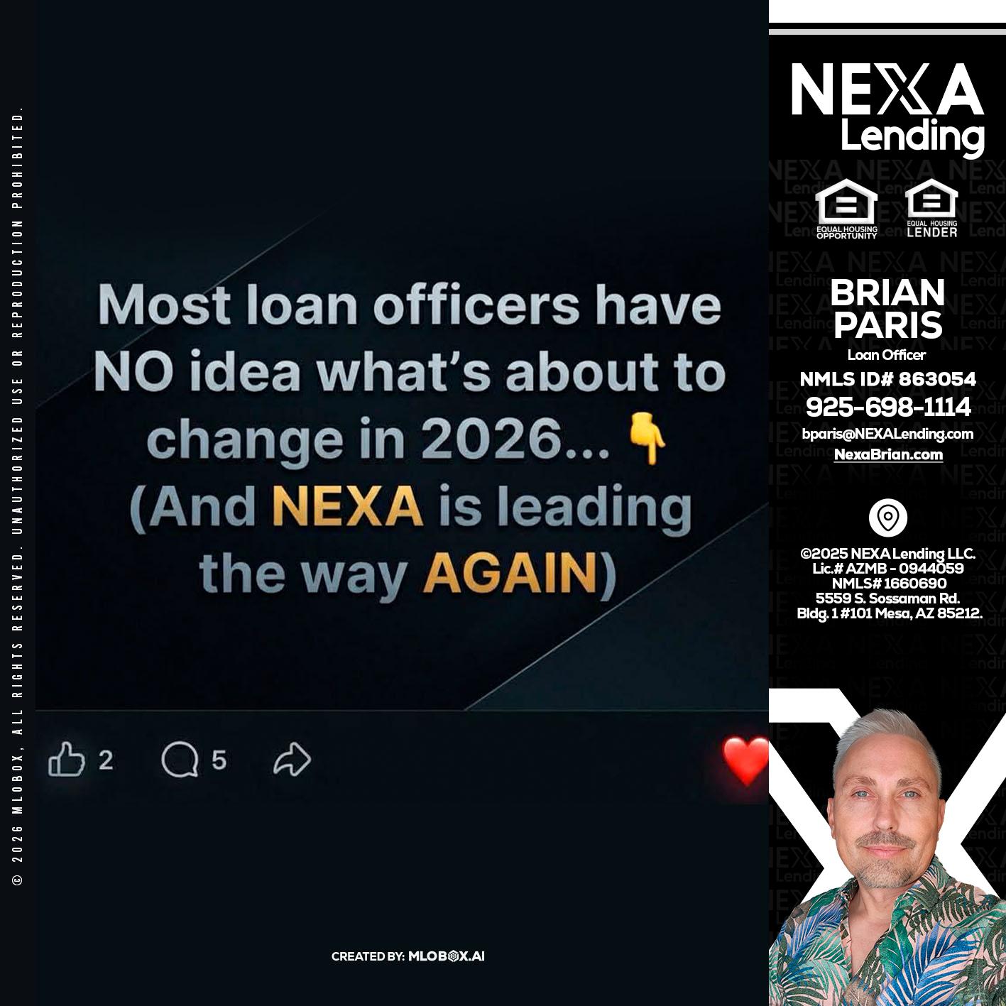 most loan officers - Brian Paris -Loan Officer