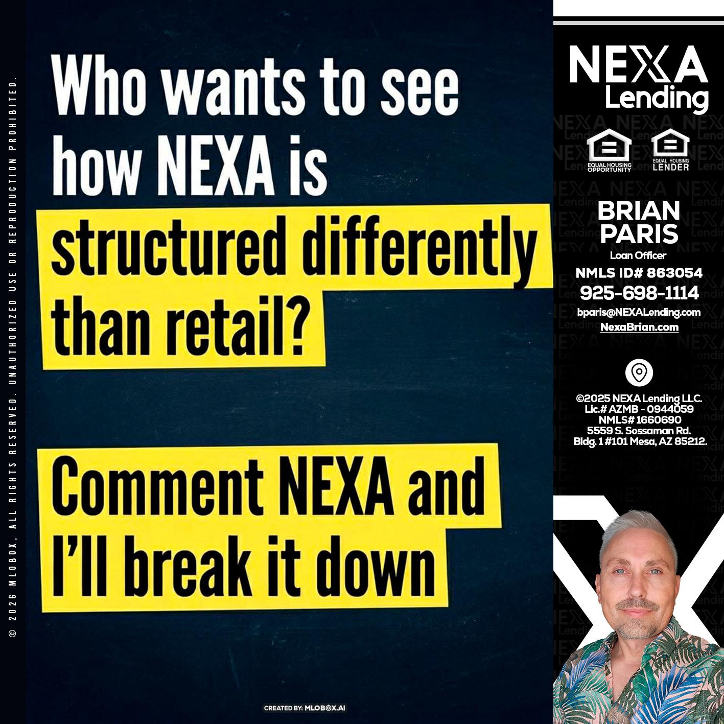 who want to see - Brian Paris -Loan Officer