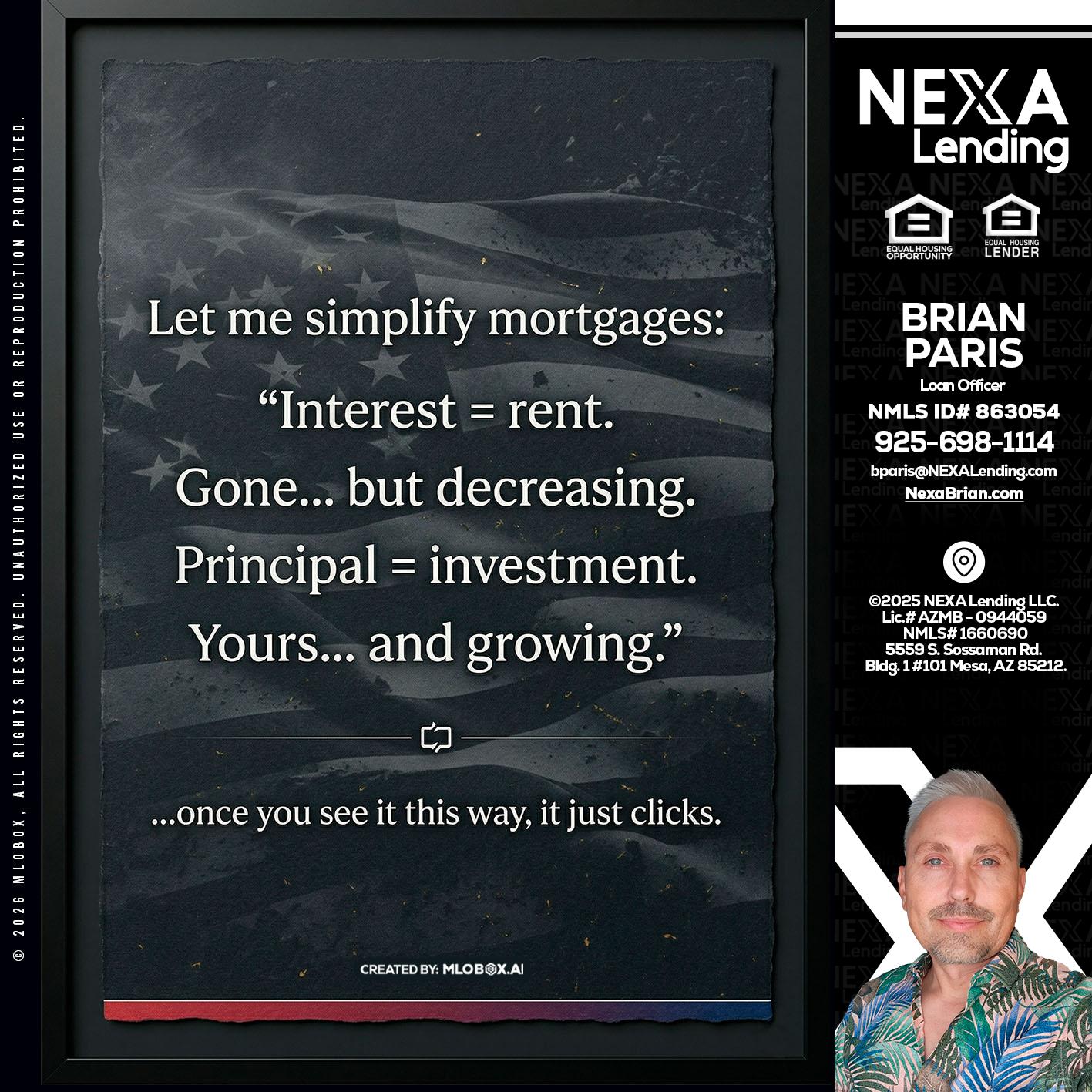 LET ME SIMPLIFY - Brian Paris -Loan Officer