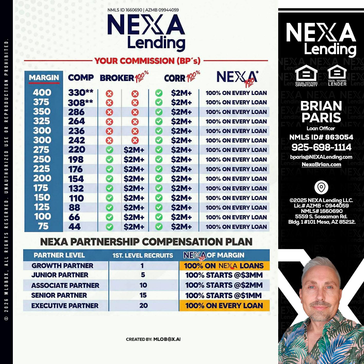 COMP - Brian Paris -Loan Officer